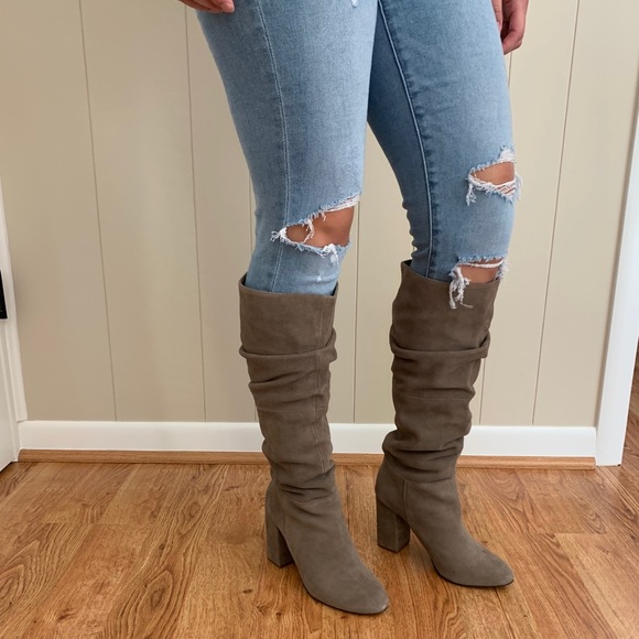 Below the knee heeled boots by Steven Madden. - Picture 7 of 11